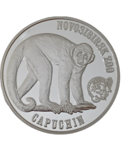 Ilhas Virgens Britânicas 1 Dólar 2018 FC - Macaco Prego (Exonúmia)