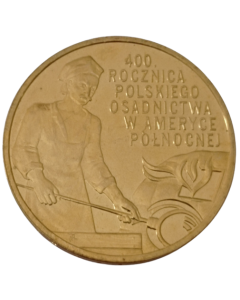 Polônia 2 Zloty 2008 - 400º aniversário - assentamento polonês na América do Norte