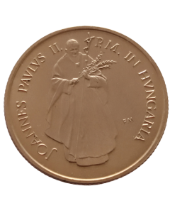 Hungria 100 Forint 1991 - Visita Papal (Papa João Paulo II)