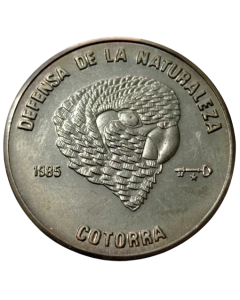 Cuba 1 Peso 1985 - Preservação da vida selvagem - papagaio