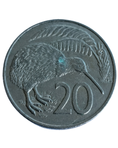 Nova Zelândia 20 Cents 1988