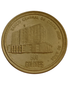 Costa Rica 500 Colones 2000 - 50º Aniversário - Banco Central