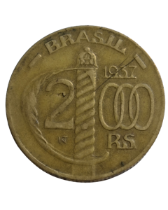 Brasil 2000 Réis 1938 - Serrilhado