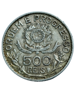 Brasil 500 Réis 1913 - Estrelas Soltas (Prata)